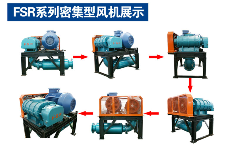 密集型三葉羅茨風機多角度展示